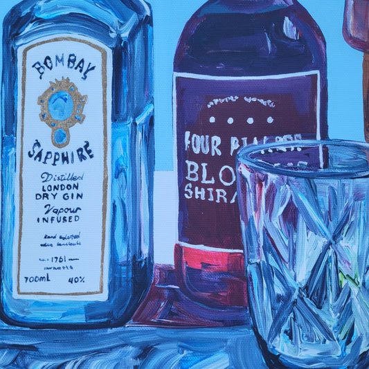 Framed Canvas Tulips and Gin