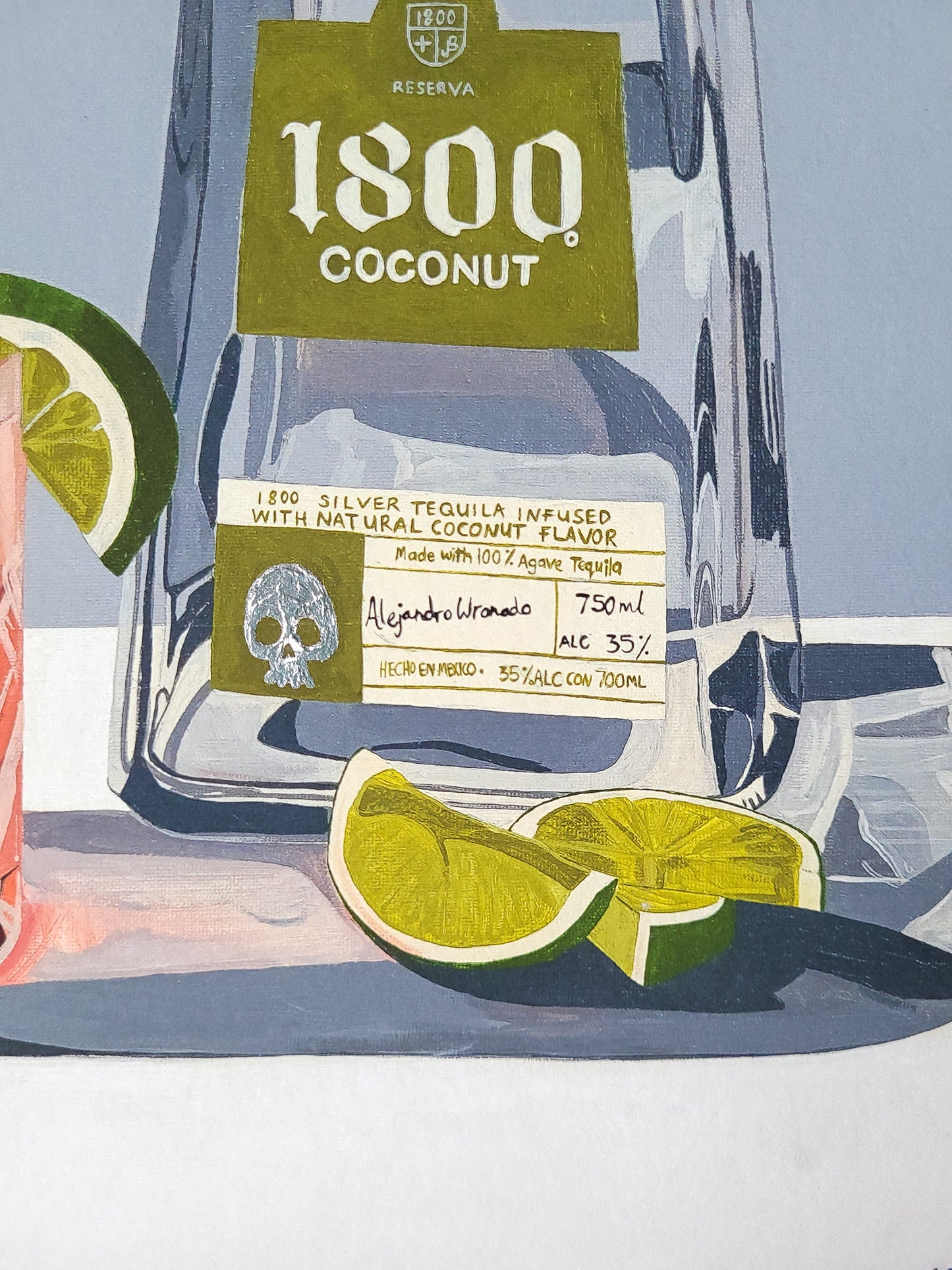 Guava Coconut and Lime Margarita Print