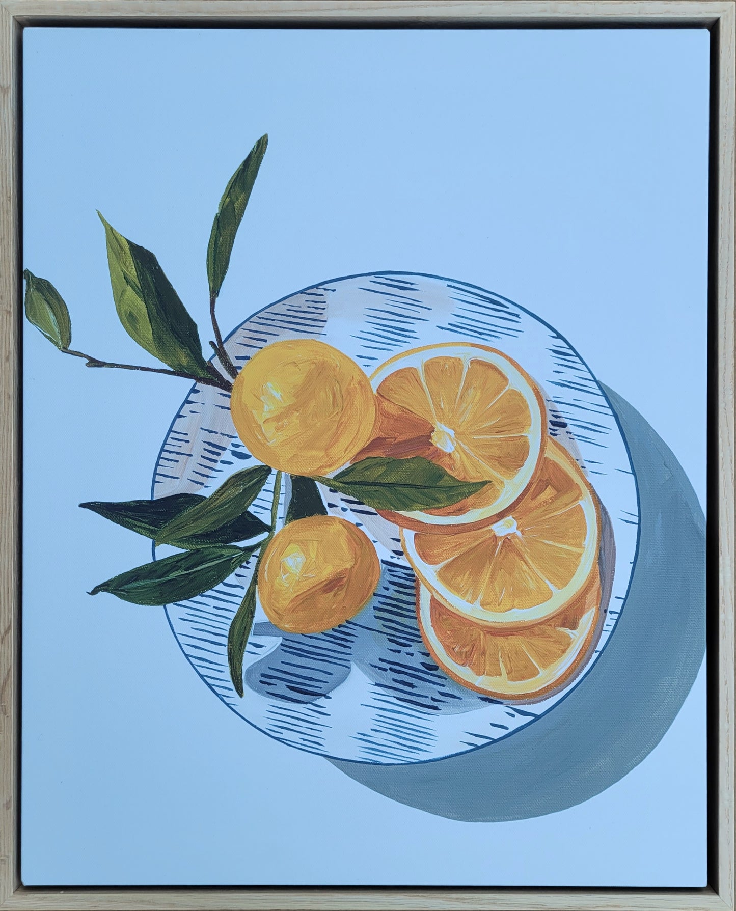 Framed Canvas Oranges