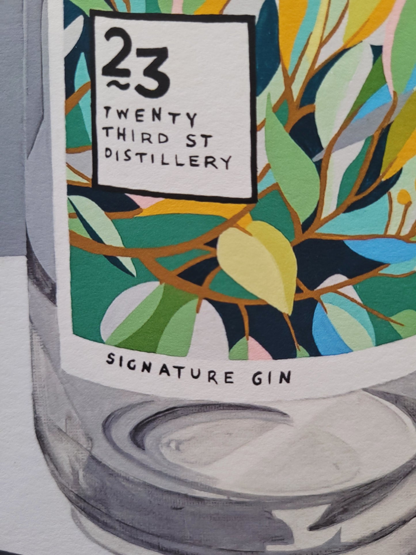 Two Gin Bottles Print