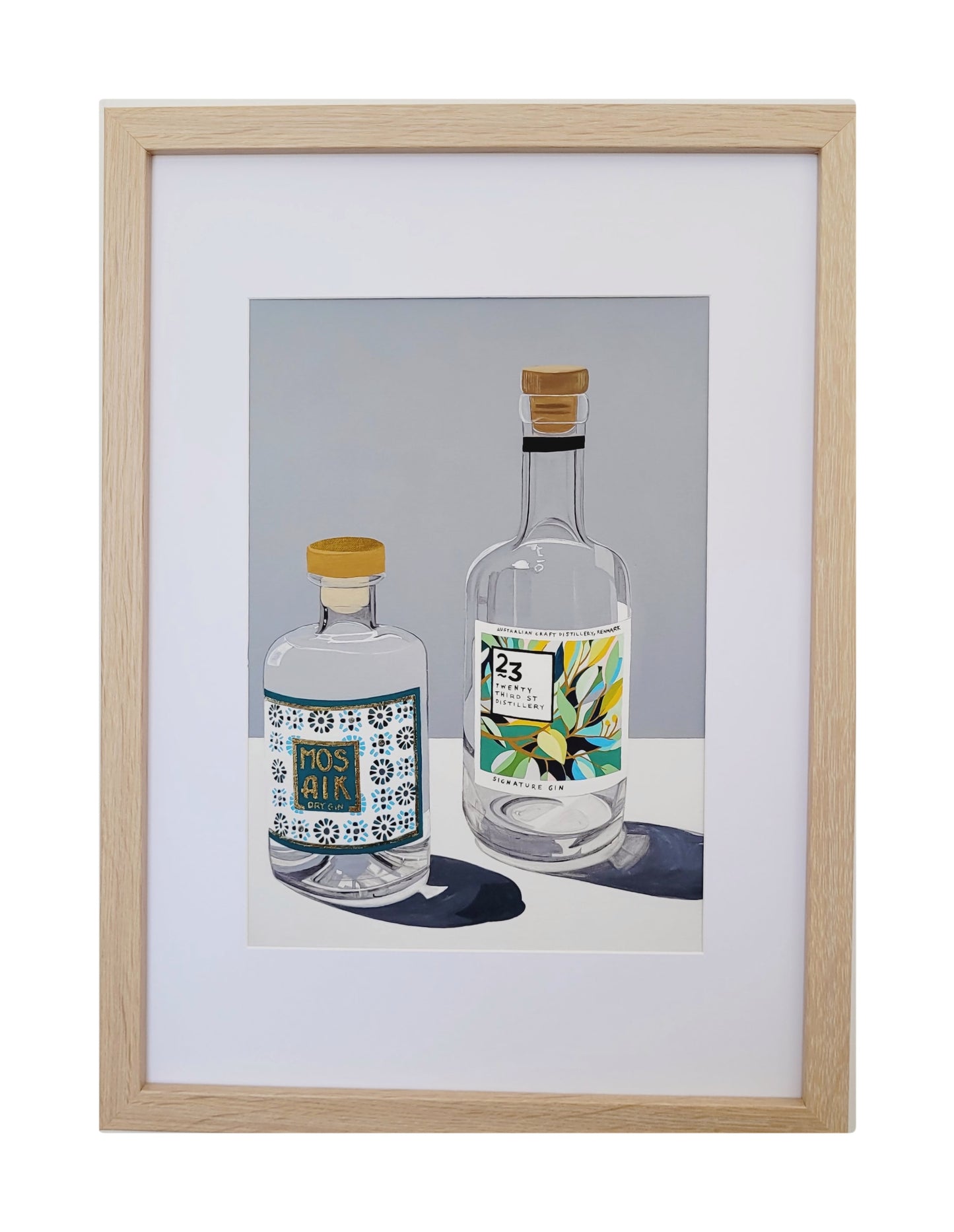 Two Gin Bottles Print