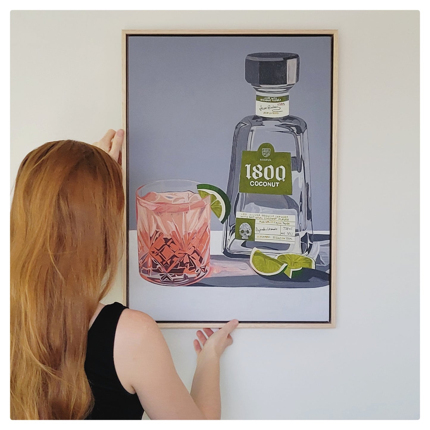 Framed Canvas Print 'Guava Coconut & Lime Margarita'