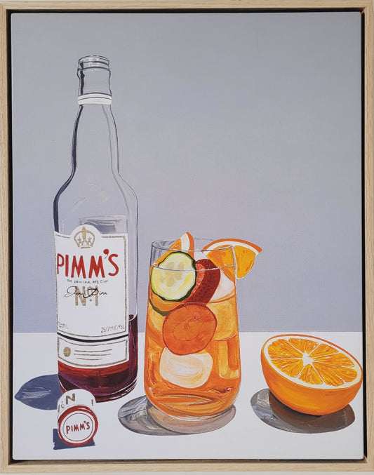 Framed Canvas Print 'The Pimm's Cup'