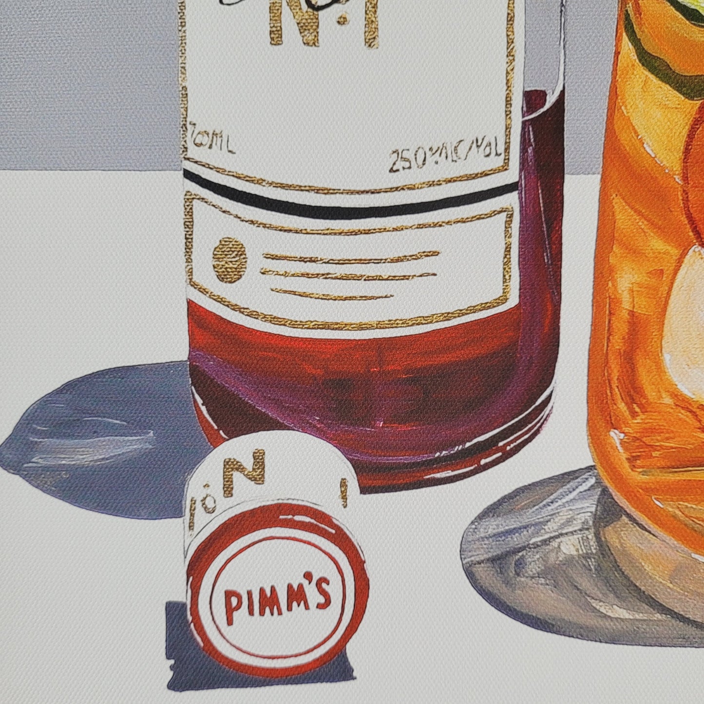 Framed Canvas Print 'The Pimm's Cup'