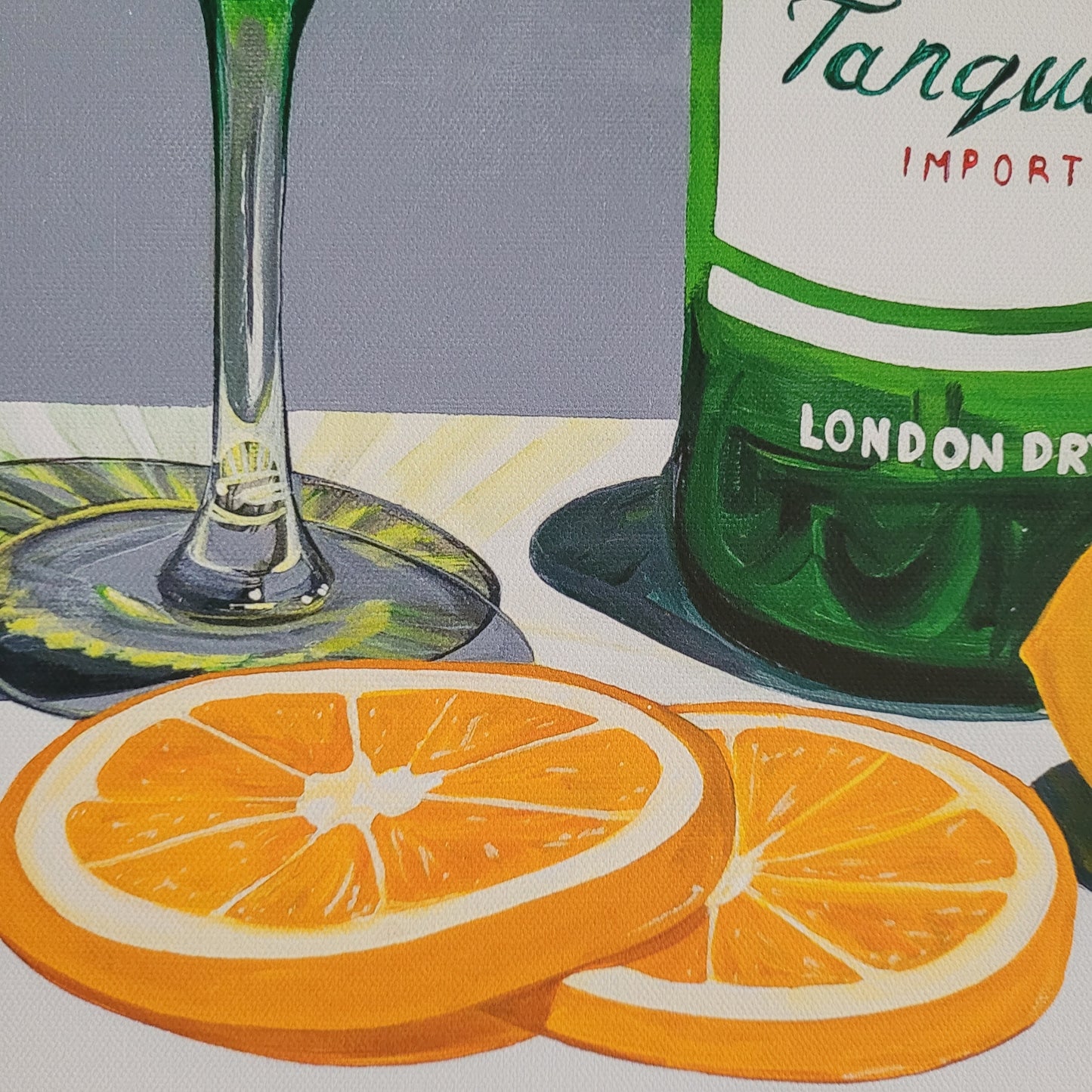 LIMITED EDITION Framed Canvas Print 'Gin and Citrus'